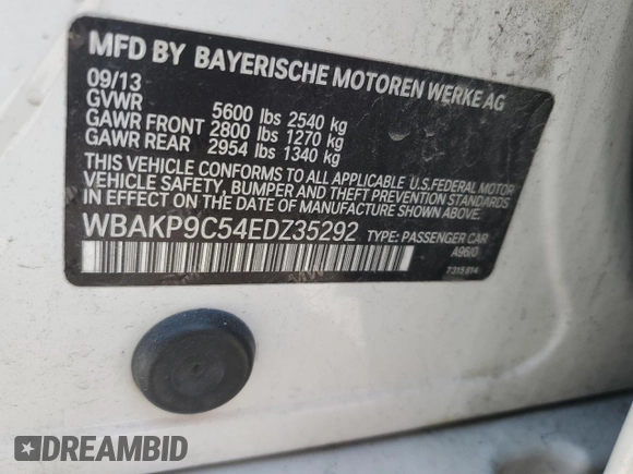 2014 BMW 5 Series 550i xDrive с VIN WBAKP9C54EDZ35292, выставлен на аукционе Copart как лот 51876035 с пробегом 123 736 миль миль и Списание • Salvage title. История ставок и продаж доступна на DreamBid. Изображение 15.