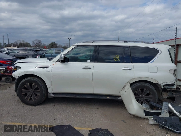 2017 Nissan Armada Platinum with VIN JN8AY2NF0H9300641, listed as a IAAI auction lot 41527614 with 130,806 mi miles. Bid and sale history available at carsss.com. Image 15.
