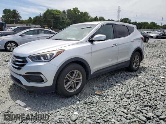 2017 Hyundai Santa Fe 2.4L with VIN 5XYZT3LBXHG485797, listed as a Copart auction lot 57067725 with 177,434 mi miles and Salvage title. Bid and sale history available at DreamBid. Image 1.