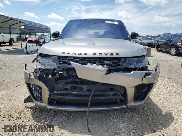2018 Land Rover Range Rover Sport SVR with VIN SALWZ2SE9JA184718, listed as a Copart auction lot 62116664 with 89,605 mi miles and Salvage Title. Bid and sale history available at carsss.com. Image 5.
