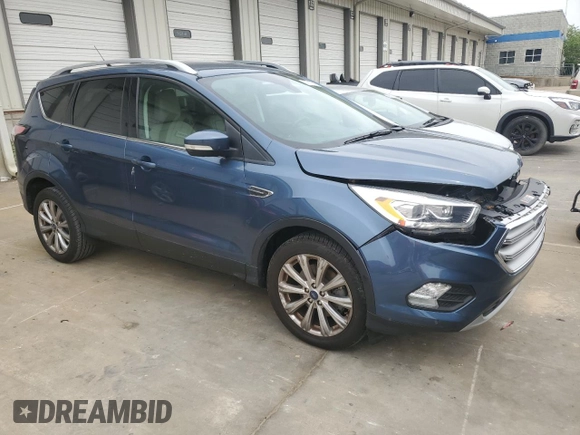 2018 Ford Escape Titanium with VIN 1FMCU9J93JUC01903, listed as a Copart auction lot 57337045 with 59,276 mi miles and Salvage title. Bid and sale history available at DreamBid. Image 4.