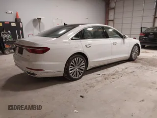 2019 Audi A8 L with VIN WAU8DAF89KN008109, listed as a IAAI auction lot 41636057 with 34,325 mi miles. Bid and sale history available at carsss.com. Image 4.