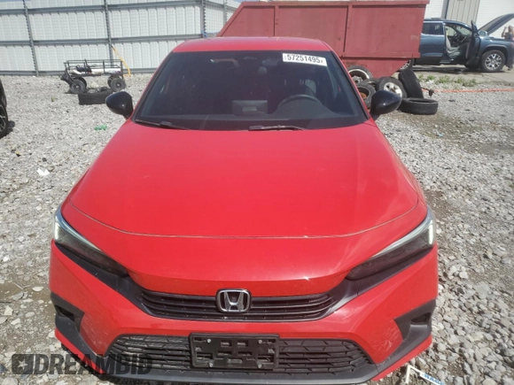 2023 Honda Civic Sport z VIN 2HGFE2F55PH527758, wystawiony jako Copart lot #57251495 z przebiegiem 28 949 mil mil oraz Szkoda całkowita • Salvage title. Historia ofert i sprzedaży dostępna na DreamBid. Obrazek 5.