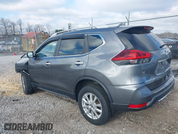 2019 Nissan Rogue SV with VIN 5N1AT2MV7KC701886, listed as a IAAI auction lot 40798587 with 51,491 mi miles and . Bid and sale history available at carsss.com. Image 3.