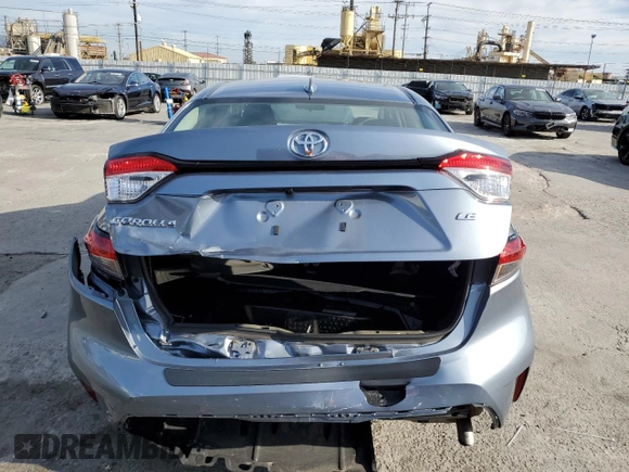 2022 Toyota Corolla LE with VIN 5YFEPMAE7NP303616, listed as a Copart auction lot 48185395 with 31,007 mi miles and Salvage Title. Bid and sale history available at carsss.com. Image 6.