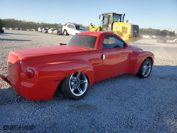 2005 Chevrolet SSR LS with VIN 1GCES14H45B117663, listed as a Copart auction lot 76374364 with NaN miles and Salvage Title. Bid and sale history available at carsss.com. Image 3.