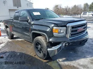 2015 GMC Sierra 1500 SLE with VIN 1GTV2UEC5FZ292873, listed as a IAAI auction lot 41645987 with 107,145 mi miles. Bid and sale history available at carsss.com. Image 1.