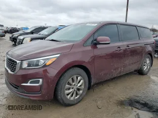 2020 Kia Sedona LX with VIN KNDMB5C15L6605842, listed as a Copart auction lot 43246275 with 115,057 mi miles and Salvage Title. Bid and sale history available at carsss.com. Image 1.