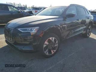 2023 Audi e-tron Premium with VIN WA1AAAGE7PB025575, listed as a Copart auction lot 87587165 with 38,967 mi miles and Salvage Title. Bid and sale history available at carsss.com. Image 1.