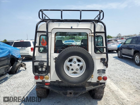1997 Land Rover Defender with VIN SALDV3241VA126530, listed as a Copart auction lot 57291725 with Not provided miles and Clean title. Bid and sale history available at DreamBid. Image 6.