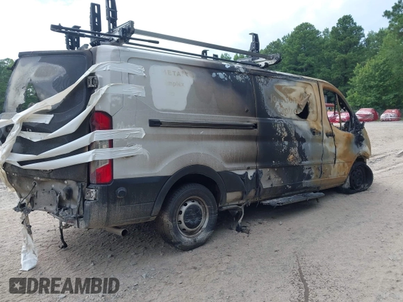 2024 Ford Transit Cargo with VIN 1FTBR1Y80RKA76253, listed as a IAAI auction lot 42556385 with Not provided miles and . Bid and sale history available at DreamBid. Image 4.