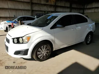 2015 Chevrolet Sonic LS with VIN 1G1JA5SH3F4114635, listed as a Copart auction lot 57620485 with 141,569 mi miles and Salvage title. Bid and sale history available at DreamBid. Image 1.