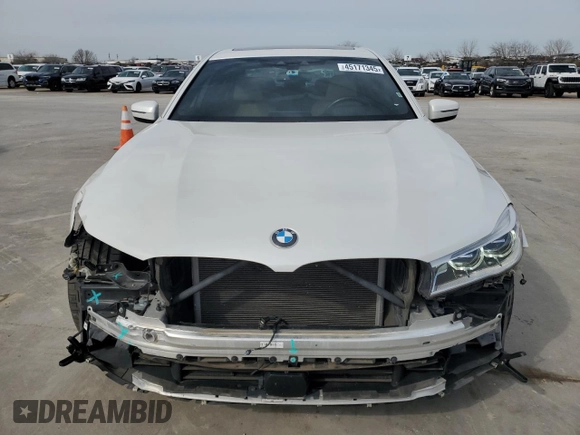 2019 BMW 7 Series 750i with VIN WBA7F0C59KGM24241, listed as a Copart auction lot 45171345 with 60,443 mi miles and Salvage title. Bid and sale history available at DreamBid. Image 5.