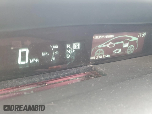 2010 Toyota Prius II with VIN JTDKN3DU5A0244933, listed as a Copart auction lot 53178125 with 236,124 mi miles and Salvage Title. Bid and sale history available at carsss.com. Image 9.