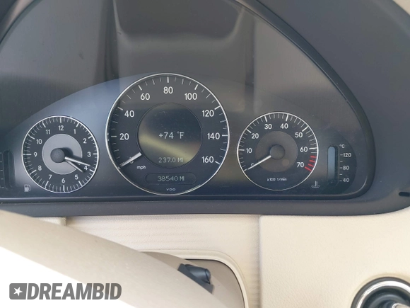 2008 Mercedes-Benz CLK 350 with VIN WDBTJ56H68F245431, listed as a IAAI auction lot 42085771 with 38,540 mi miles and . Bid and sale history available at DreamBid. Image 7.