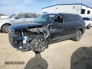 2022 Volkswagen Atlas SEL Premium R-Line with VIN 1V2FR2CA1NC515397, listed as a Copart auction lot 48881985 with 14,071 mi miles and Salvage title. Bid and sale history available at DreamBid. Image 1.