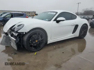 2018 Porsche 718 Cayman z VIN WP0AA2A82JK260195, wystawiony jako Copart lot #38854154 z przebiegiem 27 381 mil mil oraz . Historia ofert i sprzedaży dostępna na DreamBid. Obrazek 1.