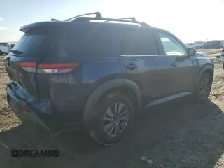 2022 Nissan Pathfinder SV with VIN 5N1DR3BA8NC231583, listed as a Copart auction lot 46873095 with 46,996 mi miles and Salvage title. Bid and sale history available at DreamBid. Image 3.