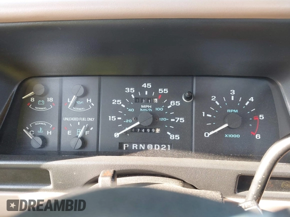 1994 Ford Ranger XLT with VIN 1FTCR10X5RUA01060, listed as a IAAI auction lot 42060781 with 47,499 mi miles. Bid and sale history available at carsss.com. Image 7.