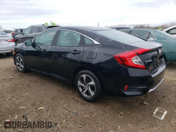 2019 Honda Civic LX with VIN 19XFC2F6XKE004169, listed as a Copart auction lot 83847414 with 65,517 mi miles and Salvage Title. Bid and sale history available at DreamBid. Image 2.