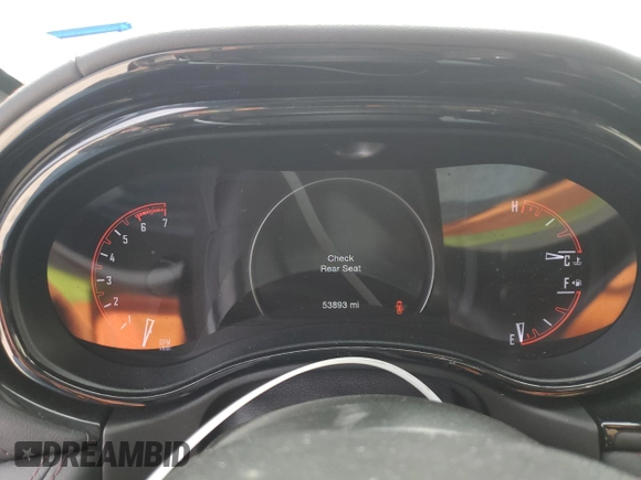 2022 Dodge Durango Orange Sport with VIN 1C4SDHCT1NC102379, listed as a Copart auction lot 48990455 with 53,893 mi miles and Salvage title. Bid and sale history available at DreamBid. Image 9.