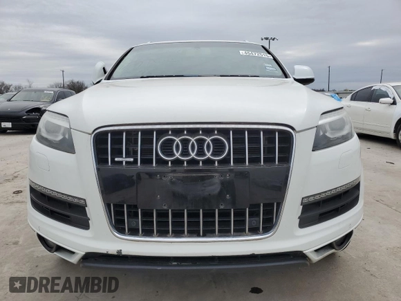 2015 Audi Q7 3.0T Premium with VIN WA1CGAFE8FD017755, listed as a Copart auction lot 45472515 with 0 mi miles and Salvage Title. Bid and sale history available at carsss.com. Image 5.