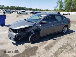 2019 Nissan Sentra S z VIN 3N1AB7AP5KY265043, wystawiony jako Copart lot #52609865 z przebiegiem 68 694 mil mil oraz Szkoda całkowita • Salvage title. Historia ofert i sprzedaży dostępna na DreamBid. Obrazek 1.