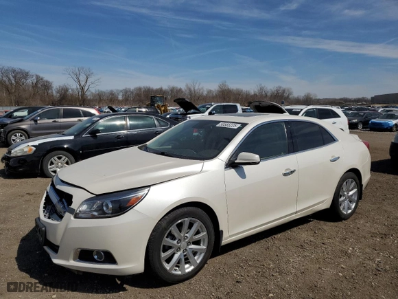 2013 Chevrolet Malibu LTZ with VIN 1G11H5SA1DF260368, listed as a Copart auction lot 50585225 with 125,255 mi miles and Salvage Title. Bid and sale history available at carsss.com. Image 1.