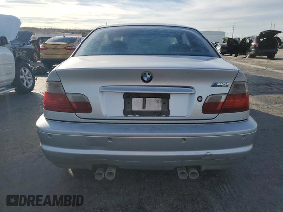 2002 BMW 3 Series M3 with VIN WBSBL934X2JR14507, listed as a Copart auction lot 80052584 with 208,764 mi miles and Clean Title. Bid and sale history available at DreamBid. Image 6.