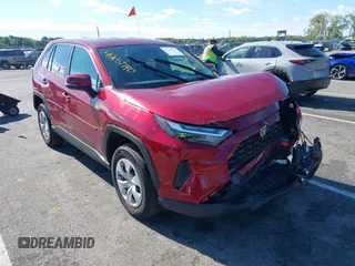 2024 Toyota RAV4 LE with VIN 2T3G1RFV6RW478547, listed as a IAAI auction lot 42157790 with 25,048 mi miles and . Bid and sale history available at DreamBid. Image 1.