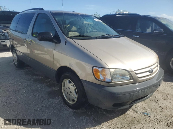 2002 Toyota Sienna CE with VIN 4T3ZF19C42U443467, listed as a Copart auction lot 75106184 with 0 mi miles and Non Repairable. Bid and sale history available at carsss.com. Image 4.