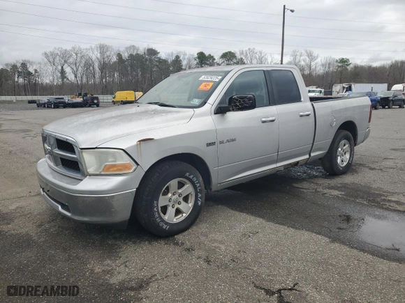 2010 Dodge Ram 1500 SLT with VIN 1D7RB1GT4AS247234, listed as a Copart auction lot 52029225 with 234,519 mi miles and Clean Title. Bid and sale history available at carsss.com. Image 1.