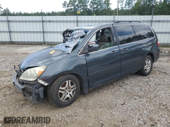 2005 Honda Odyssey EX-L with VIN 5FNRL38615B072116, listed as a Copart auction lot 67469284 with 0 mi miles and Salvage Title. Bid and sale history available at carsss.com. Image 1.