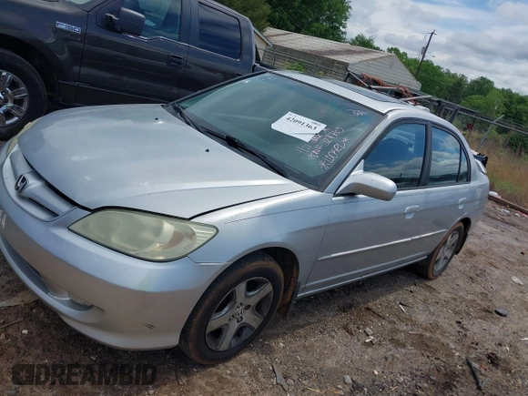 2004 Honda Civic EX with VIN 2HGES26774H527763, listed as a IAAI auction lot 42091363 with 207,191 mi miles and . Bid and sale history available at DreamBid. Image 2.