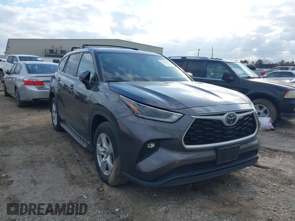 2021 Toyota Highlander L with VIN 5TDZZRAH7MS537442, listed as a IAAI auction lot 41530851 with 56,266 mi miles and . Bid and sale history available at DreamBid. Image 1.