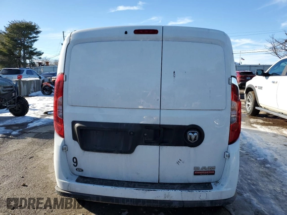 2022 Ram ProMaster City Cargo Tradesman with VIN ZFBHRFABXN6W46018, listed as a Copart auction lot 89099025 with Not Provided miles and Salvage Title. Bid and sale history available at DreamBid. Image 6.