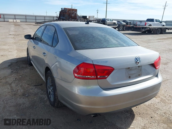2014 Volkswagen Passat S with VIN 1VWAP7A37EC026387, listed as a IAAI auction lot 42253575 with 227,878 mi miles and . Bid and sale history available at DreamBid. Image 3.