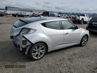 2017 Hyundai Veloster Value Edition with VIN KMHTC6AD9HU307983, listed as a Copart auction lot 49833545 with 120,537 mi miles and Salvage Title. Bid and sale history available at carsss.com. Image 3.