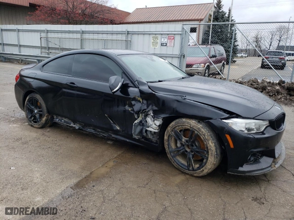 2017 BMW 4 Series 430i xDrive with VIN WBA4R9C59HK680982, listed as a Copart auction lot 37570764 with 0 mi miles. Bid and sale history available at carsss.com. Image 4.
