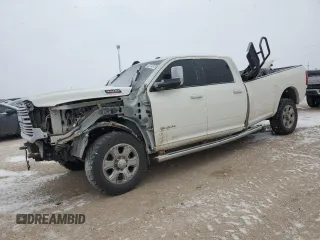 2021 Ram 3500 Laramie with VIN 3C63R3JL8MG622643, listed as a Copart auction lot 45374615 with 110,378 mi miles and Salvage Title. Bid and sale history available at carsss.com. Image 1.