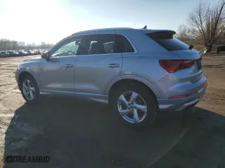 2020 Audi Q3 Premium Plus with VIN WA1BECF36L1104966, listed as a Copart auction lot 87072574 with 30,949 mi miles and Salvage Title. Bid and sale history available at carsss.com. Image 2.