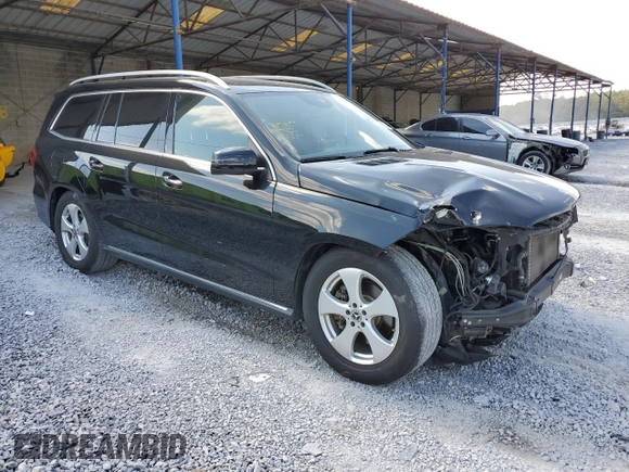 2017 Mercedes-Benz GLS with VIN 4JGDF6EE7HA930048, listed as a Copart auction lot 70063163 with 77,073 mi miles. Bid and sale history available at carsss.com. Image 4.