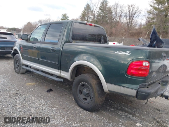 2002 Ford F-150 XLT with VIN 1FTRW08642KD38345, listed as a IAAI auction lot 41461370 with 1 mi miles. Bid and sale history available at carsss.com. Image 3.