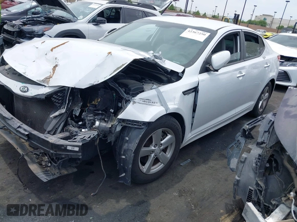 2015 Kia Optima LX with VIN 5XXGM4A74FG503673, listed as a IAAI auction lot 42367250 with 139,807 mi miles and . Bid and sale history available at DreamBid. Image 2.