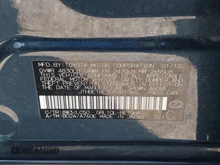 2013 Lexus GS with VIN JTHBE1BL2D5001360, listed as a IAAI auction lot 41370780 with 59,223 mi miles. Bid and sale history available at carsss.com. Image 9.