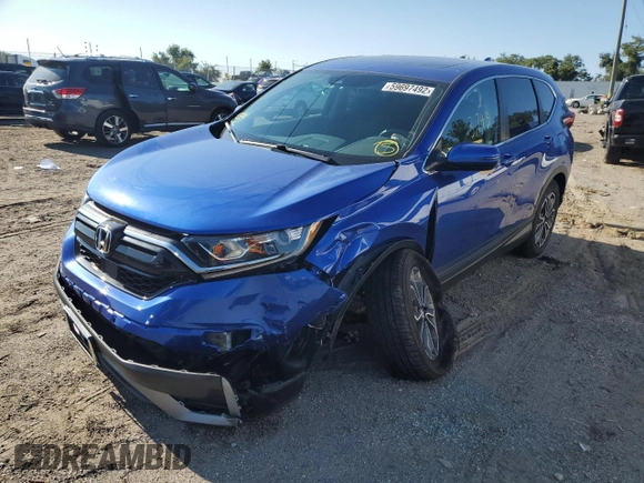 2022 Honda CR-V EX with VIN 7FARW2H50NE017623, listed as a Copart auction lot 59697492 with 3,743 mi miles. Bid and sale history available at carsss.com. Image 2.