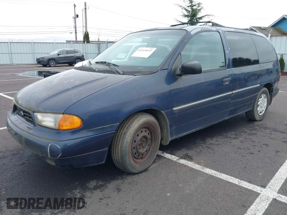 1998 Ford Windstar Wagon LX with VIN 2FMZA514XWBD76243, listed as a IAAI auction lot 41523697 with 191,525 mi miles. Bid and sale history available at carsss.com. Image 2.