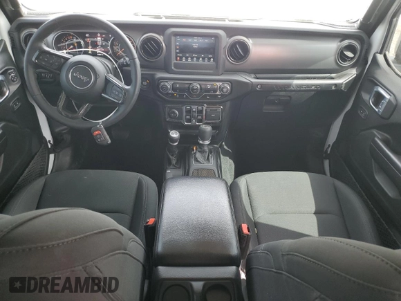 2021 Jeep Wrangler Unlimited Sport S with VIN 1C4HJXDG1MW815830, listed as a Copart auction lot 50634965 with 39,387 mi miles and Salvage title. Bid and sale history available at DreamBid. Image 8.