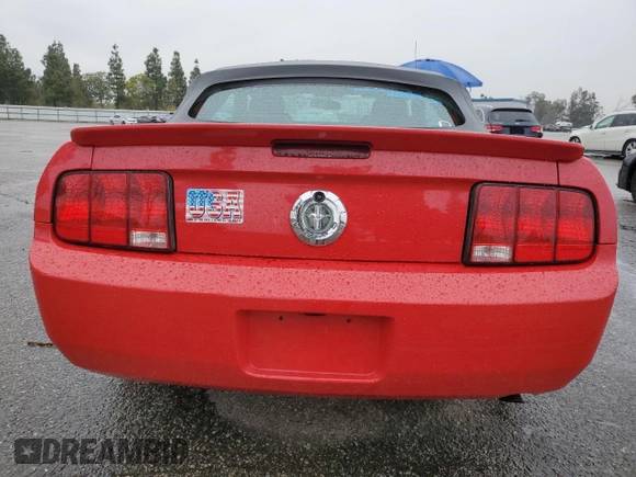 2007 Ford Mustang Deluxe with VIN 1ZVFT84N975273244, listed as a Copart auction lot 47892565 with 187,131 mi miles and Salvage title. Bid and sale history available at DreamBid. Image 6.