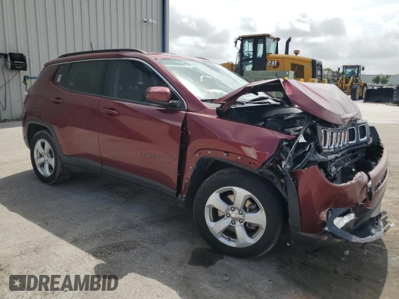 2021 Jeep Compass Latitude with VIN 3C4NJCBB1MT505377, listed as a Copart auction lot 59746895 with 44,217 mi miles and Non repairable. Bid and sale history available at DreamBid. Image 4.